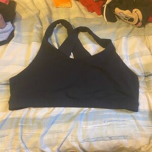 Old Navy Active Cross-Back Black Sports Bra